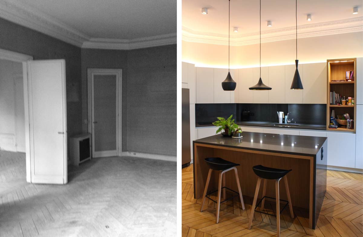 Rénovation d'un appartement haussmannien de 230m2 ...