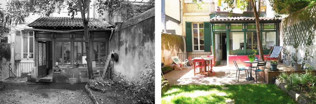 Rénovation du jardin d'une maison à Paris