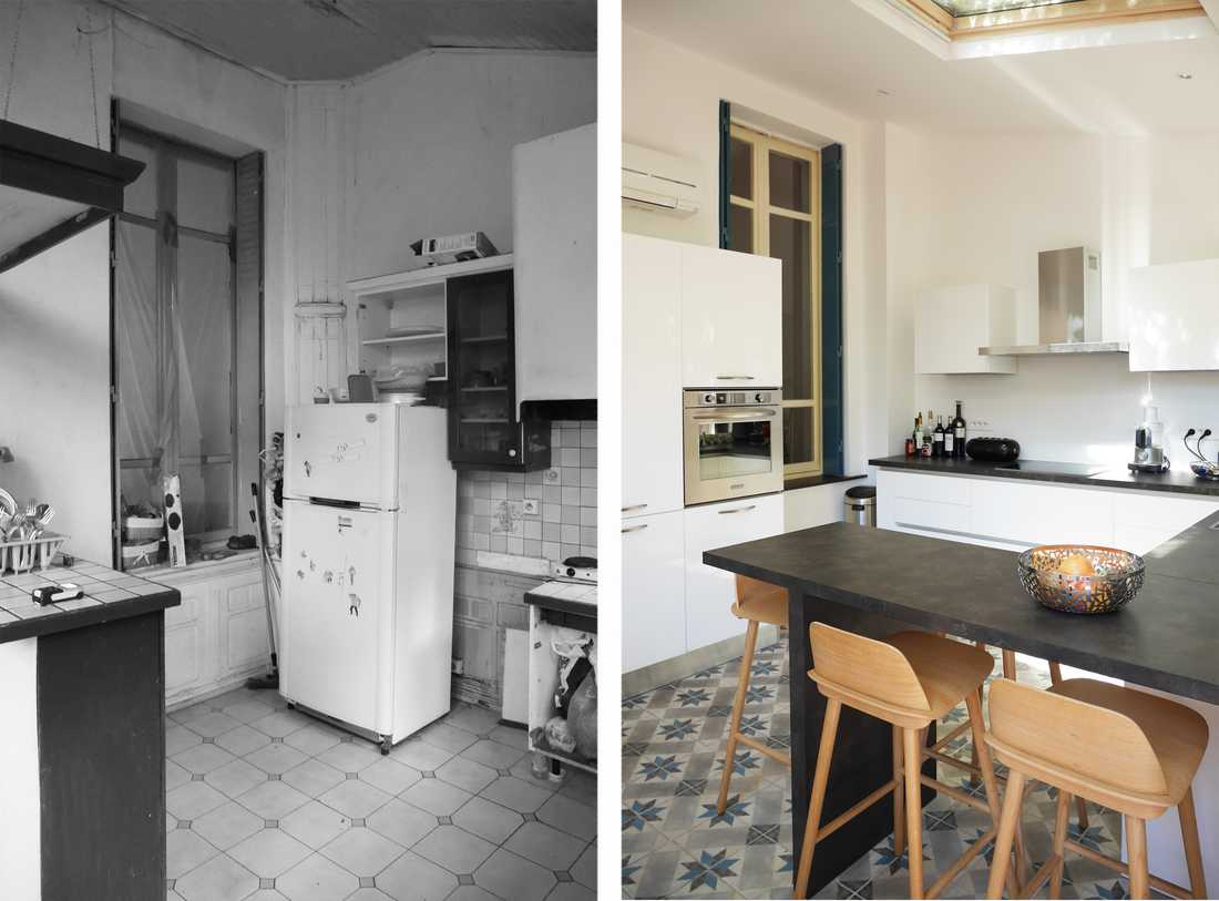 Rénovation de la cuisine d'une maison de ville à Paris