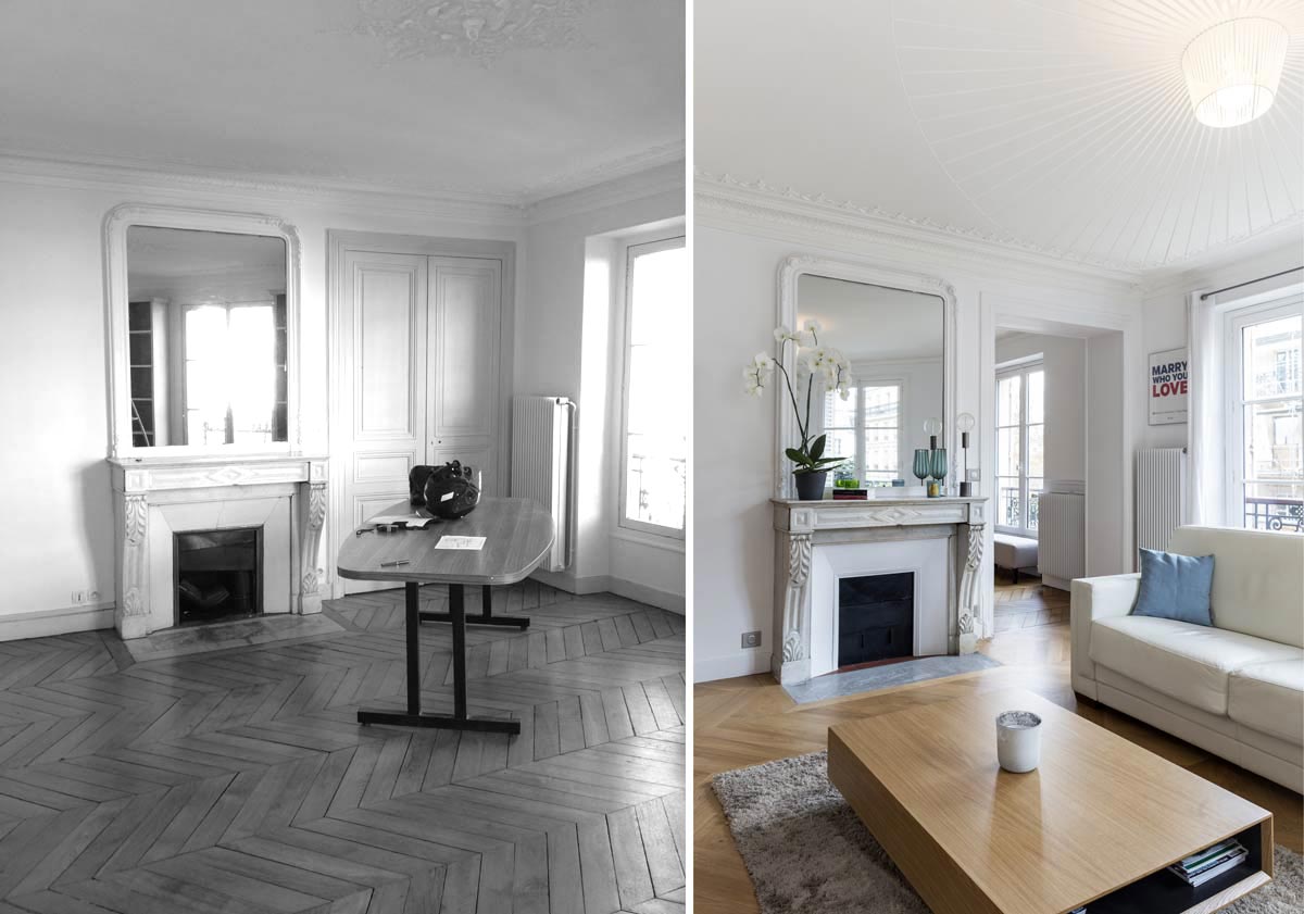 Architecture d'intérieur d'un appartement haussmannien 4 ...