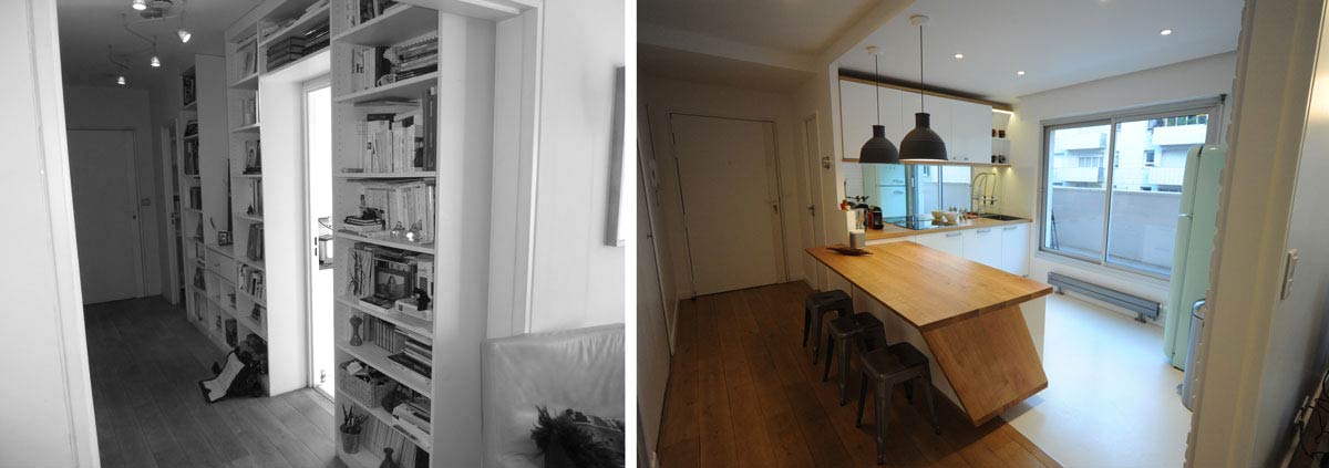 Avant - Après : Architecture intérieur appartement 3 pièces 63m2 Avant - Après : Architecture intérieur appartement 3 pièces 63m2