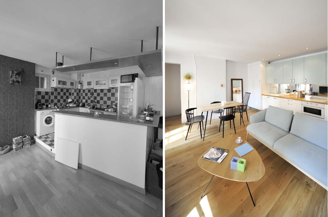 renovation appartement en longueur