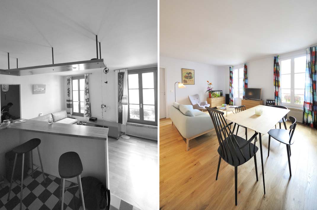 renovation appartement en longueur
