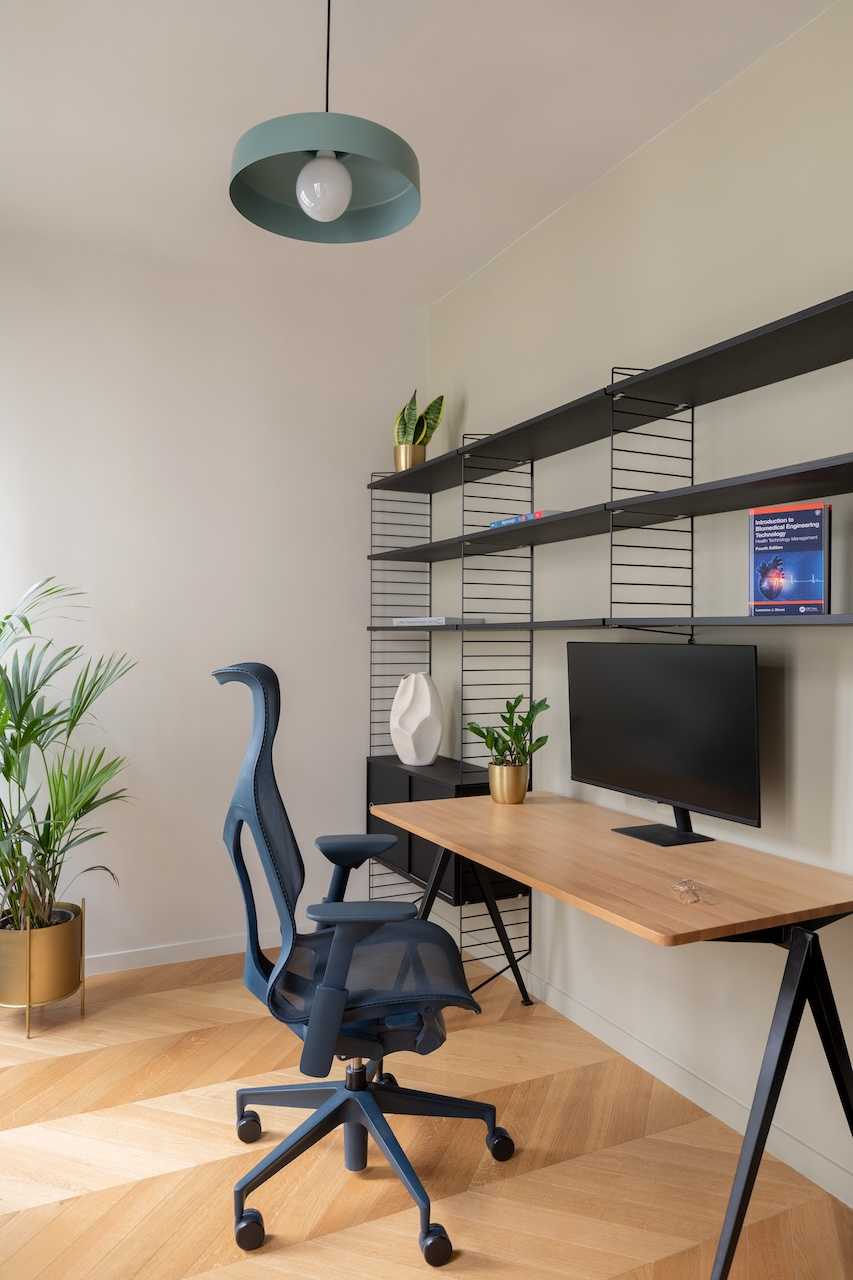 Espace télétravail aménagé par un architecte d'intérieur