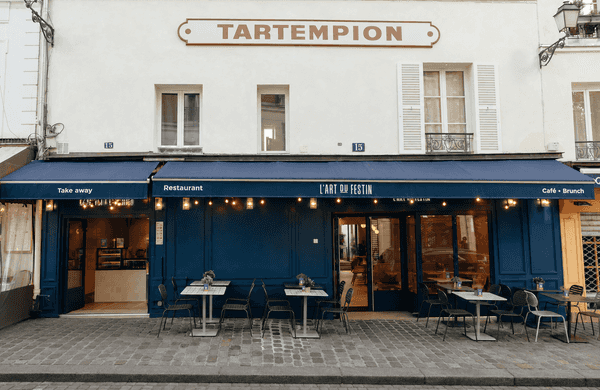Interior design of a restaurant in Montmartre
