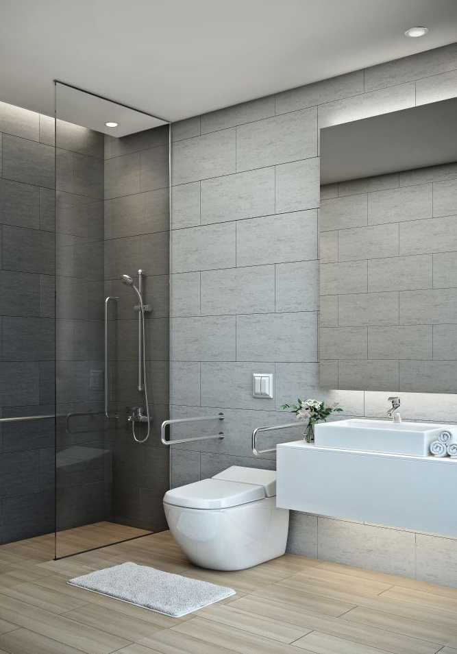 Un architecte à Paris aménage une salle de bain adaptée aux personnes en situation de handicap