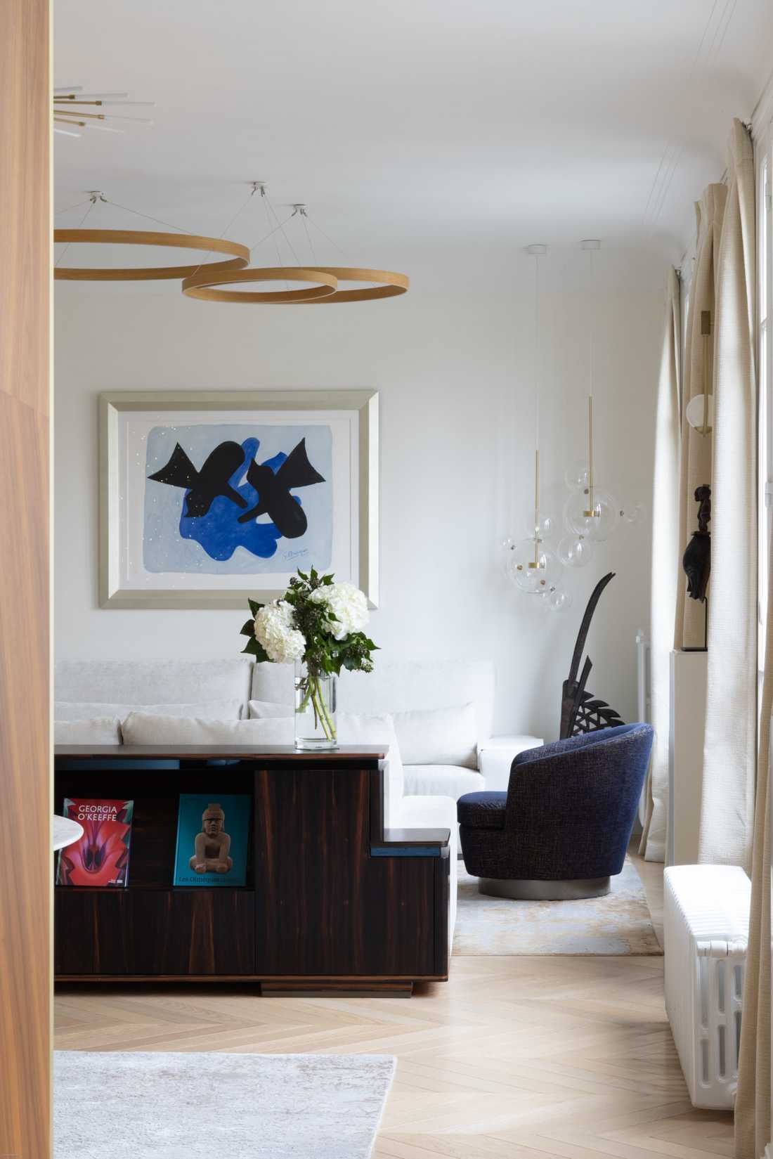 Salon du duples après les travaux de transformation