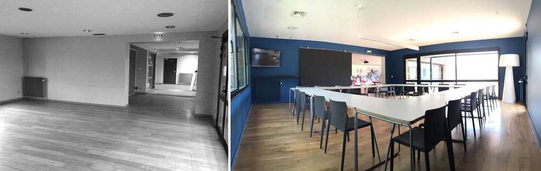 Avant - Après : Aménagement d'une salle de réunion par un architecte d'intérieur