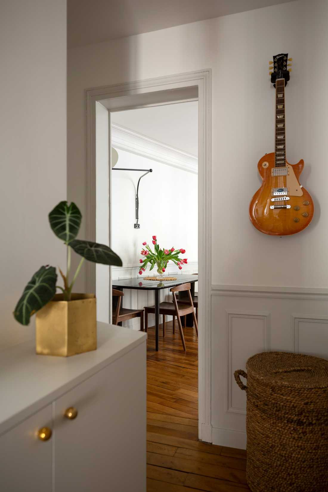 Rénovation du couloir d'un appartement haussmannien