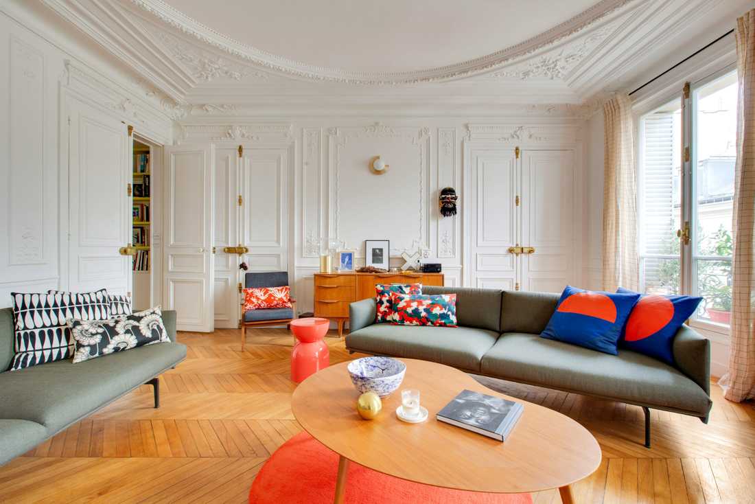 Rénovation d’un appartement haussmannien 150 m² par un architecte d'intérieur à Paris