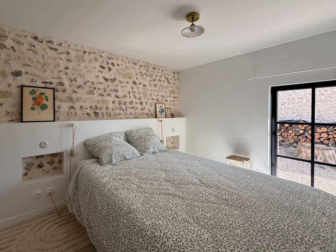 Rénovation d’une maison ancienne dans le Perche - chambre