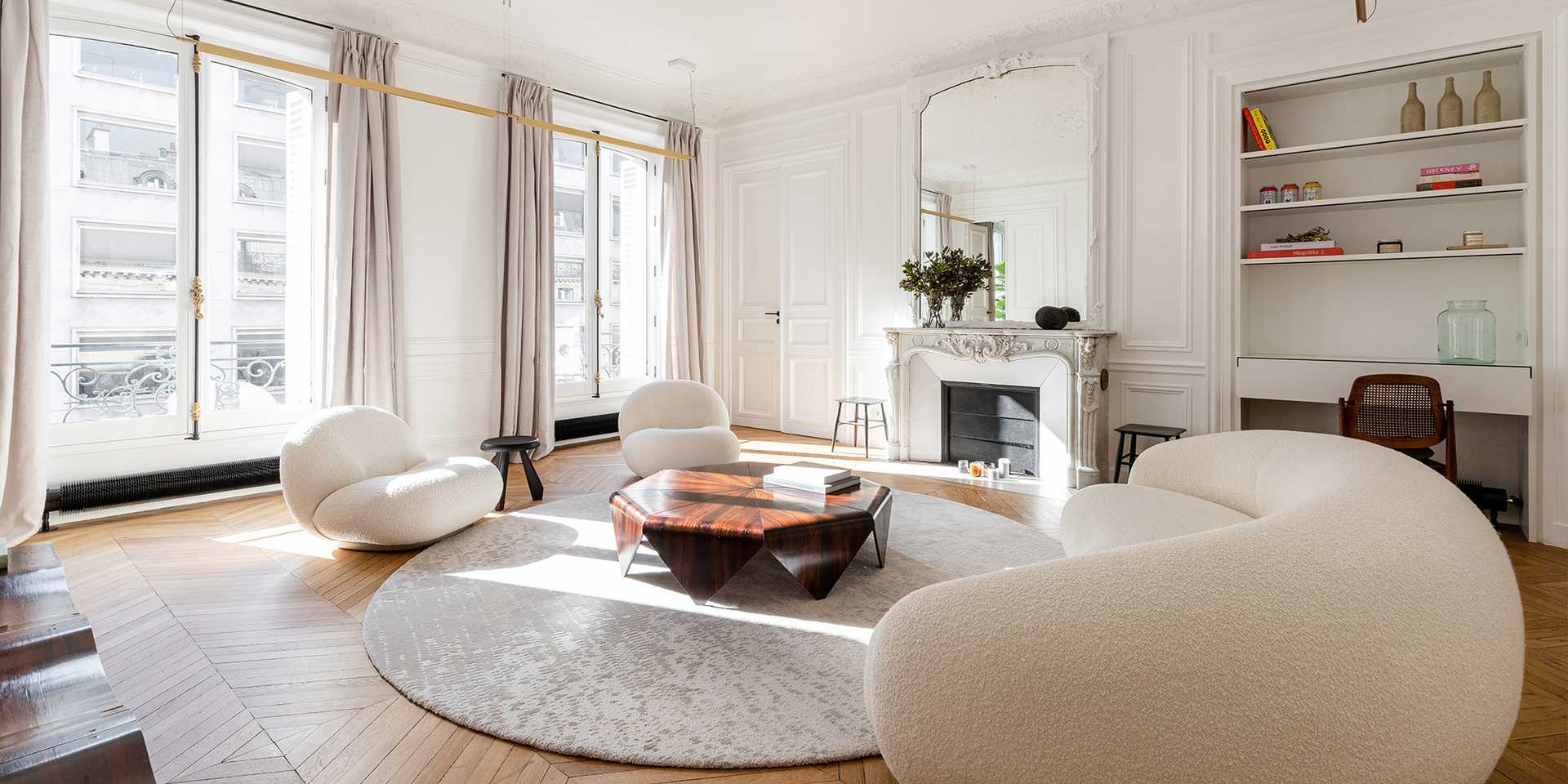 Interior design of an apartement by an architect in Paris