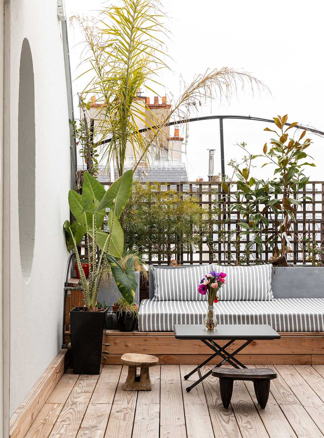 Terrasse de l'appartement à Paris