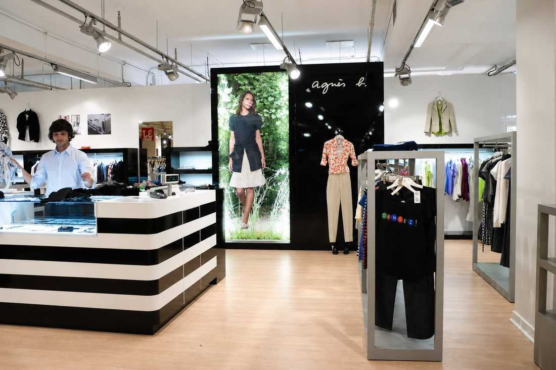Architecture commerciale d'une boutique Agnes B