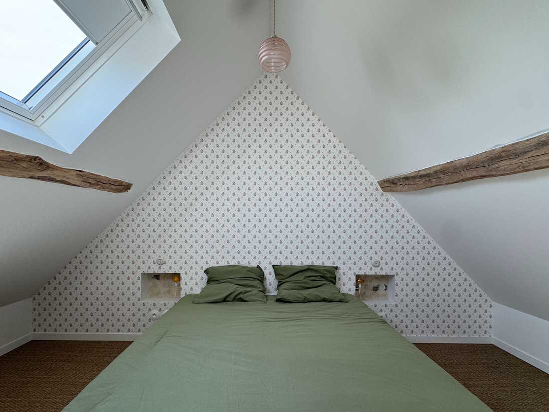 Rénovation d’une maison ancienne dans le Perche - deuxième chambre