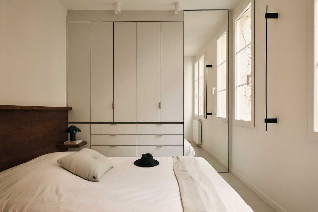 Chambre rénovée par un architecte d'intérieur