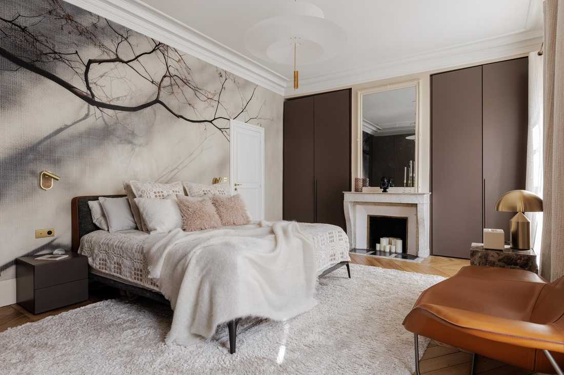 Suite parentale aménagée par un architecte d'intérieur à Paris