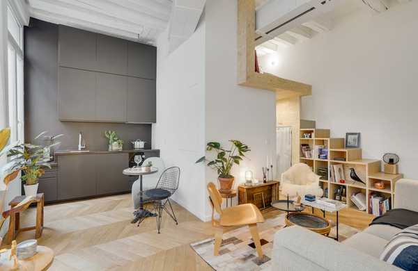 Aménagement d’un studio duplex avec mezzanine