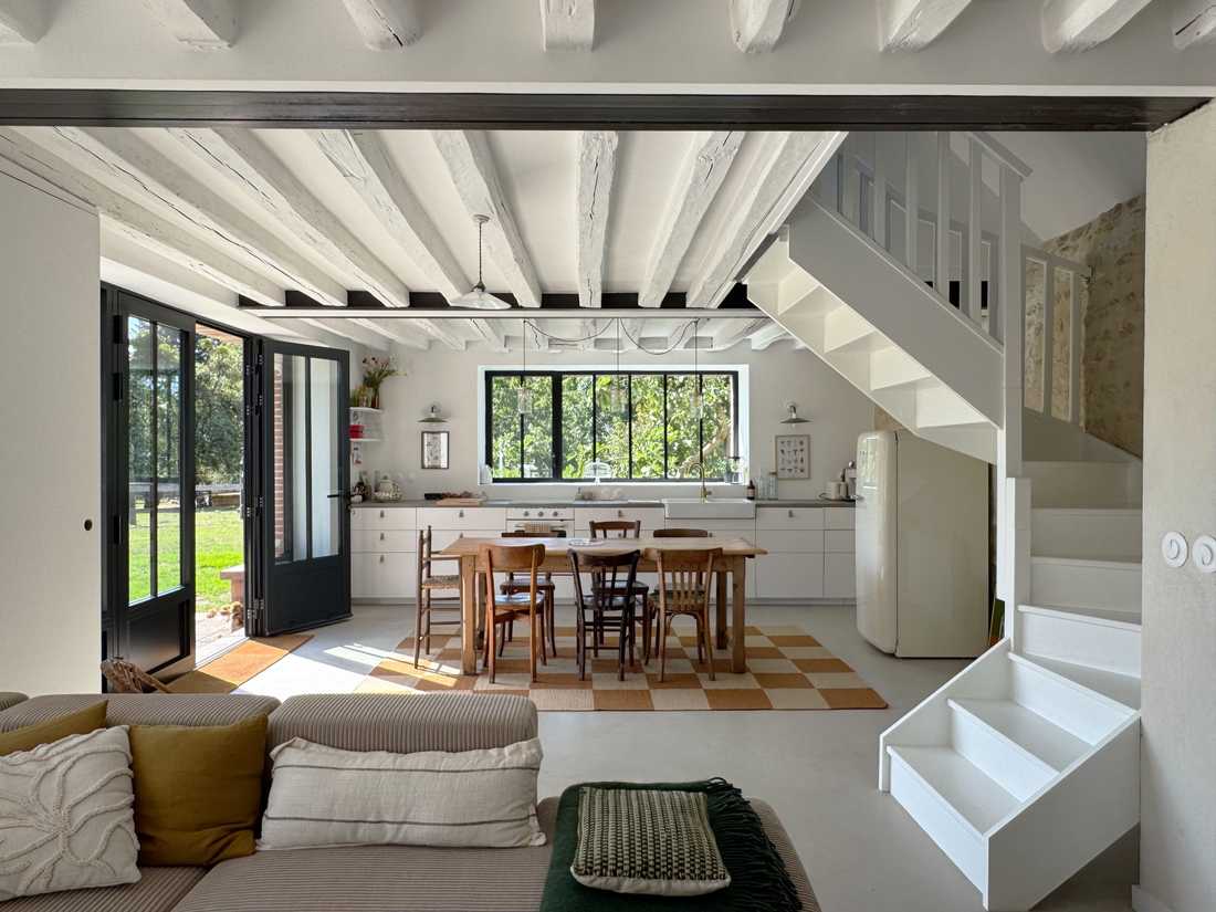 Rénovation d’une maison ancienne à Tourouvre au Perche par un architecte d'intérieur