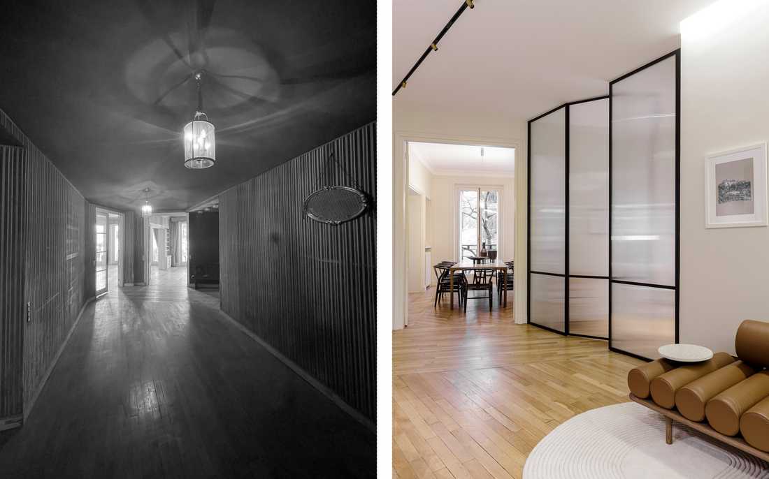 Avant-Après : redistribution des espaces d'un appartement Art Déco par un architecte d'intérieur