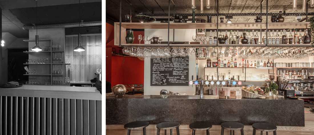 Aménagement d'un bar restaurant par un architecte d'intérieur