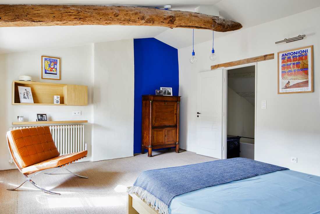 Rénovation intérieure d'une villa provençale - une chambre double lumineuse