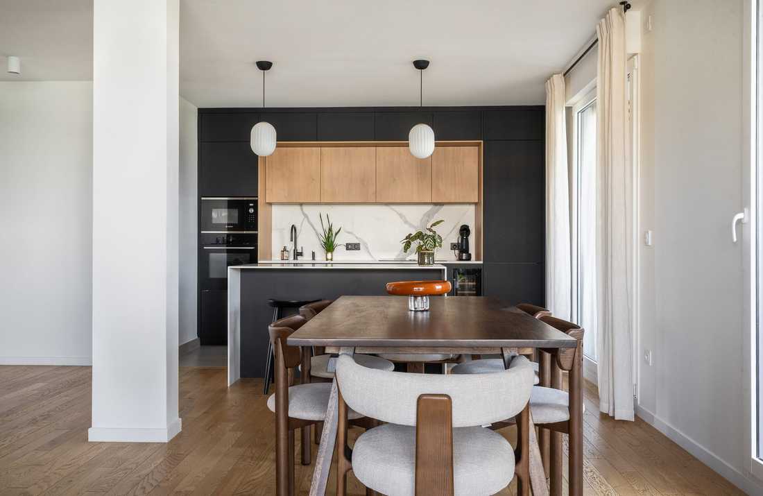 Photo avant-après des travaux modificatifs acquéreurs (TMA) pour un appartement de 110 m²