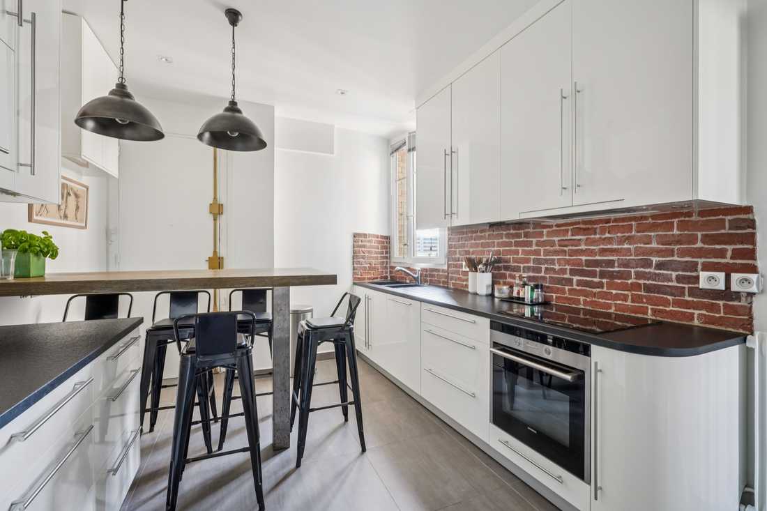 Cuisine après les travaux de rénovation