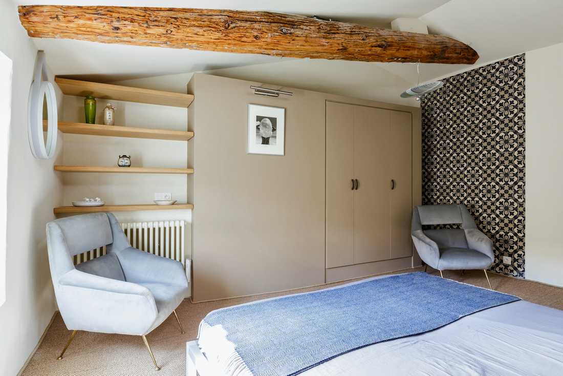 Rénovation intérieure d'une villa provençale - une chambre double