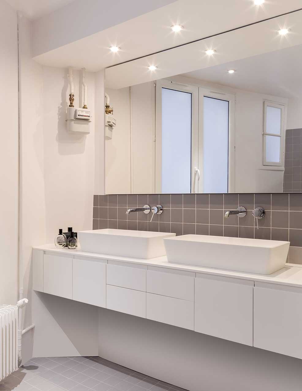 Salle de bain renovée par un architecte d'interieur à Paris