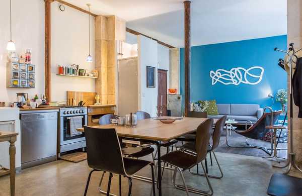 Relooking d'un appartement - loft en rez-de-chaussée par un décorateur d'intérieur à Paris