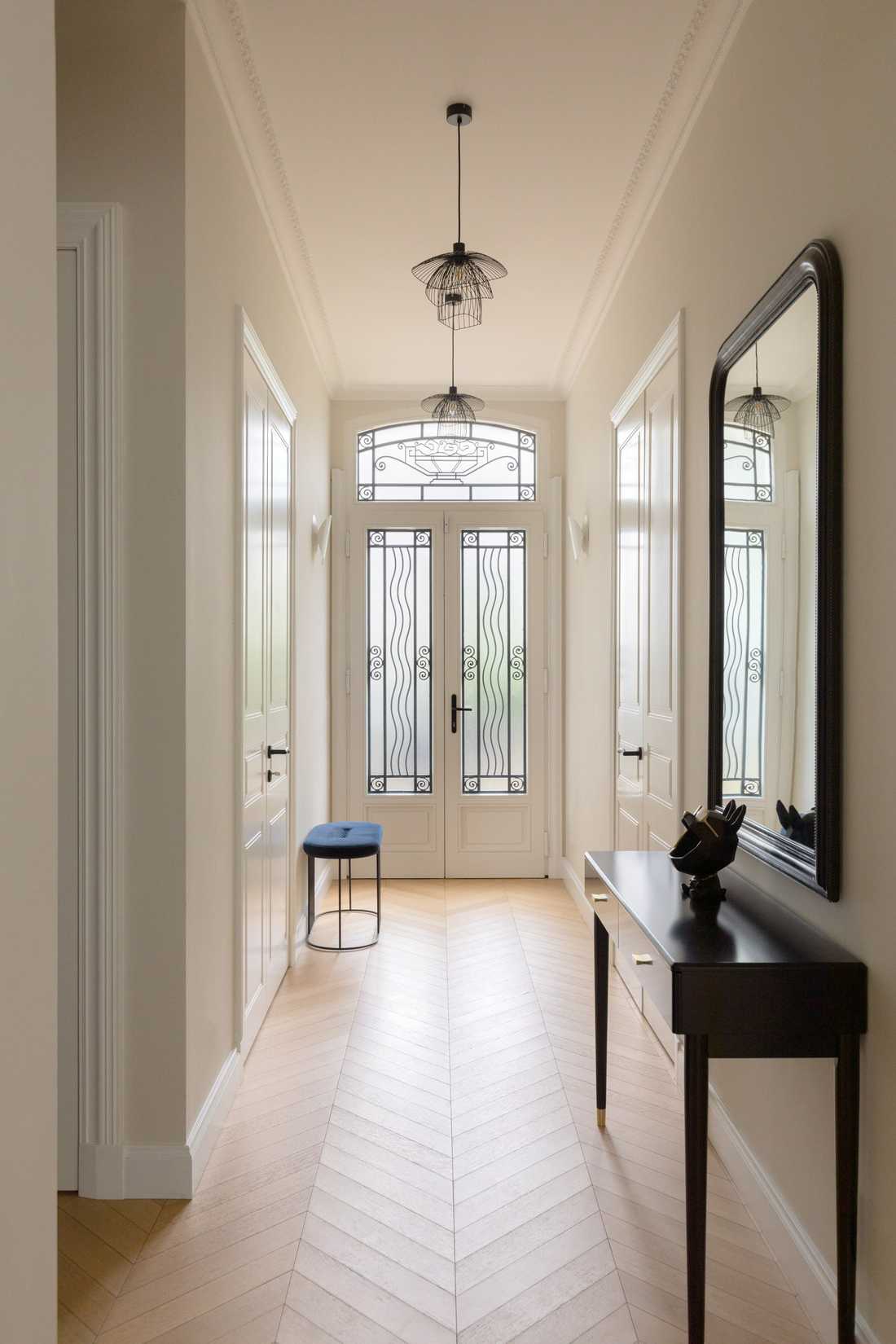 Entrée de la maison de 1860 après les travaux de rénovation