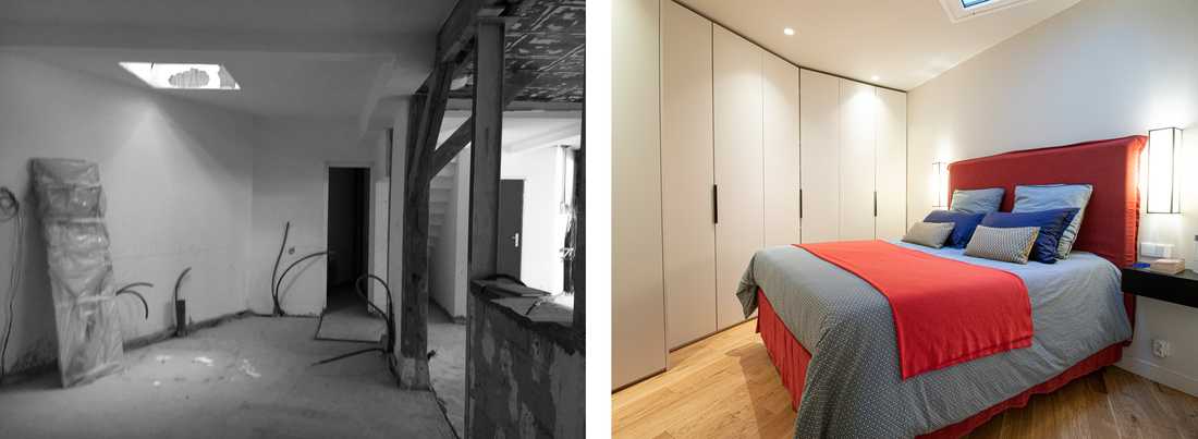 Avant-Après : Création d'une chambre dans un ancien local industriel