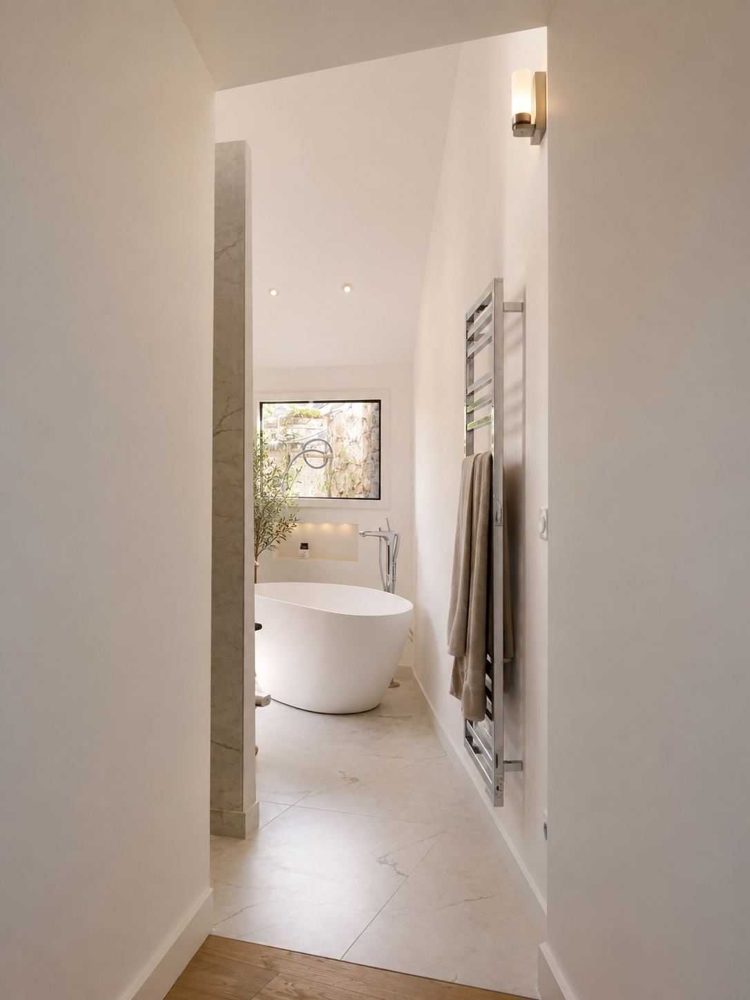 Salle de bain après les travaux de rénovation