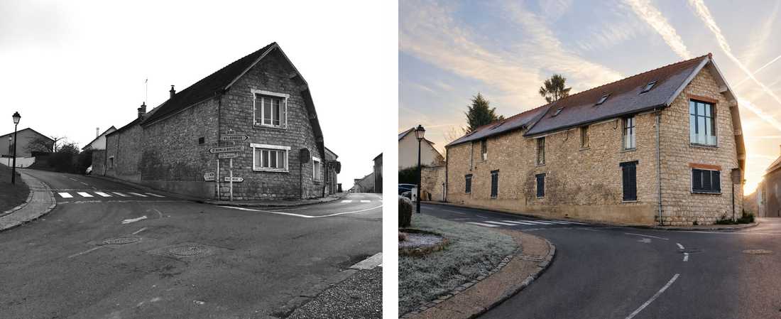 Rénovation d'un corps de ferme par un architecte en région parisienne