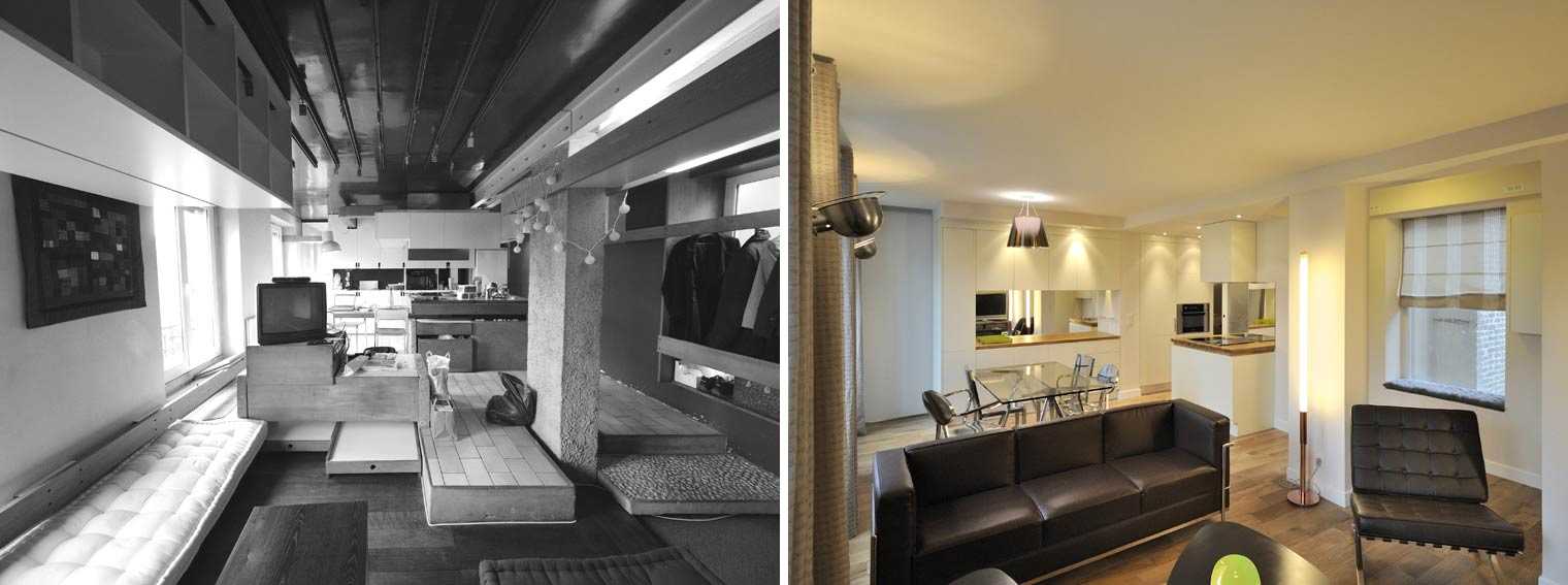 Avant - Après : Rénovation d'un appartement atypique 3 pièces 65m2