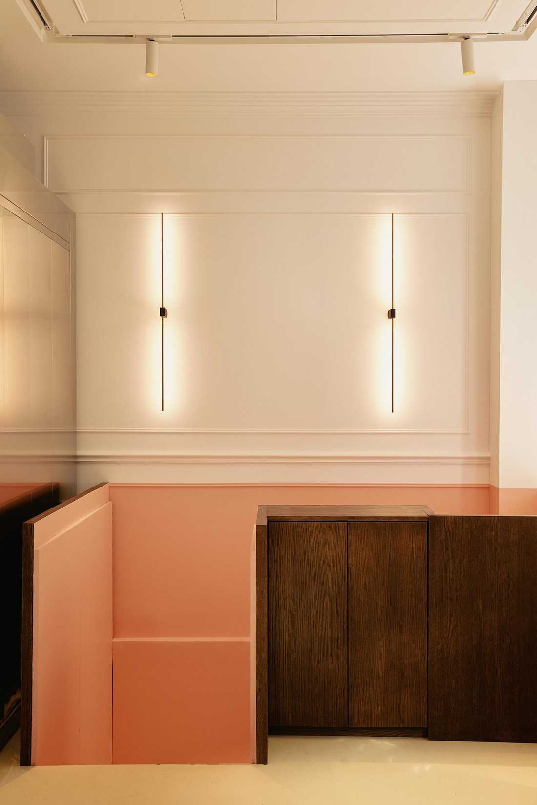 Architecture intérieure d'une pâtisserie à Paris