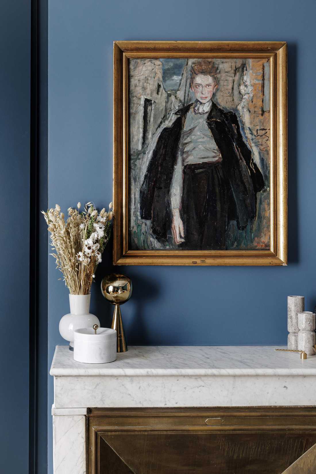 Décoration de la chambre bleue