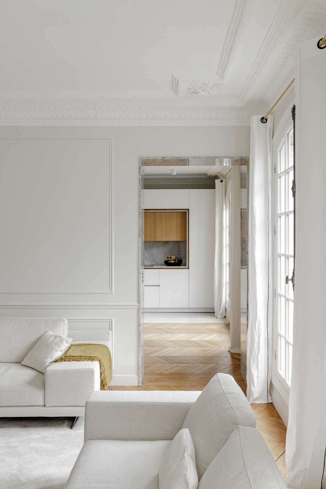 Circulation dans une maison de maitre après les travaux de rénovation