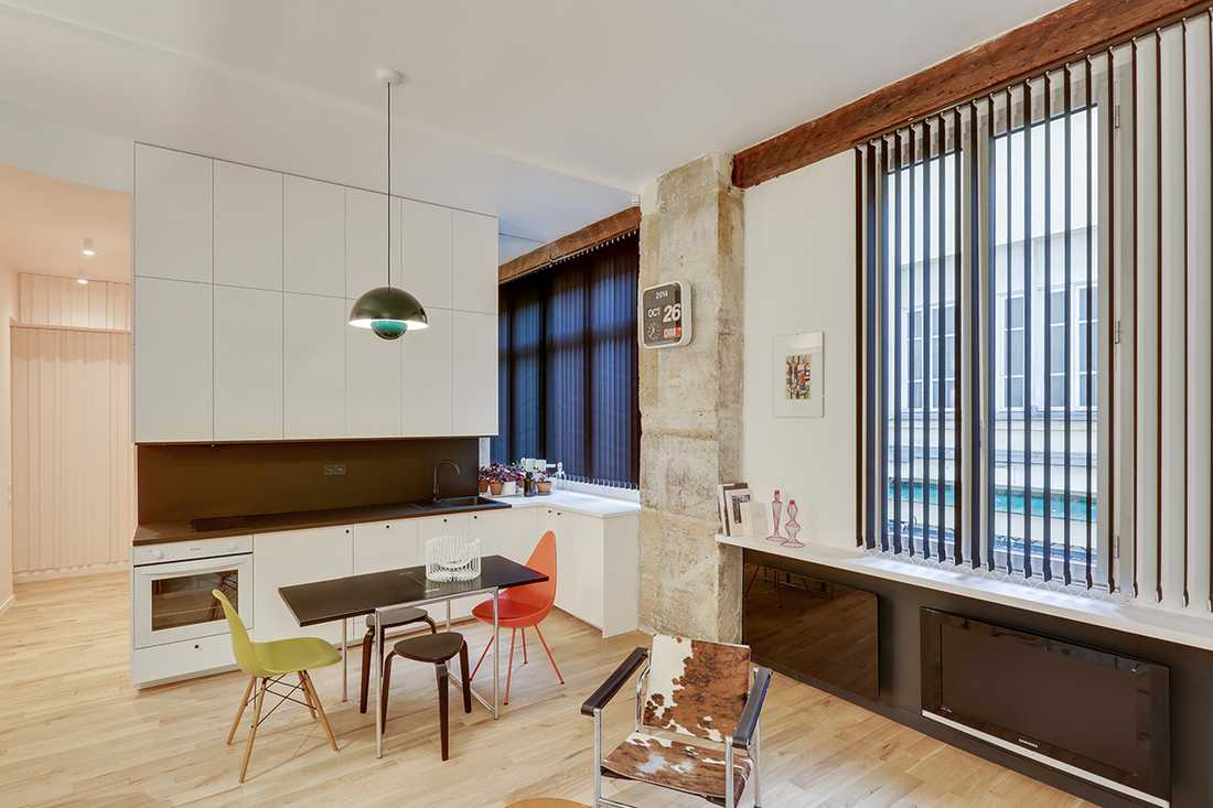 cuisine-ouverte-amenage-architecte-interieur à Paris