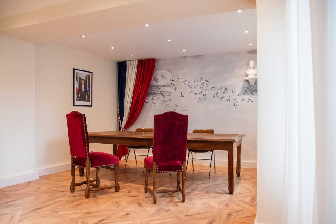 Rénovation de la salle de cérémonie d'une mairie
