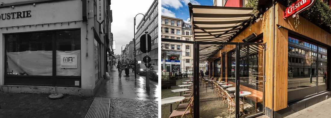 Rénovation de la facade d'un restaurant par un architecte à Paris