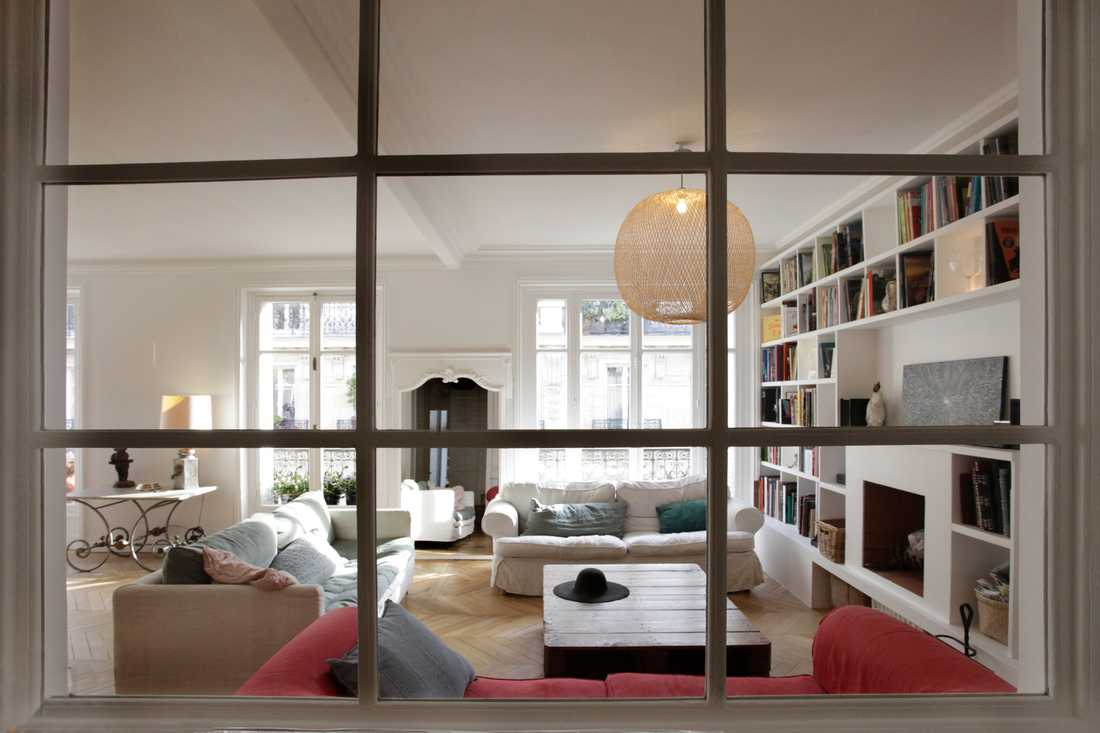 Rénovation d'un appartement haussmannien par architecte d'interieur à Paris
