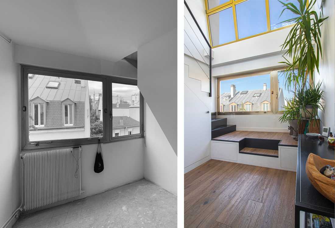 Avant-Après : Rénovation d'un duplex par un architecte d'intérieur à Paris