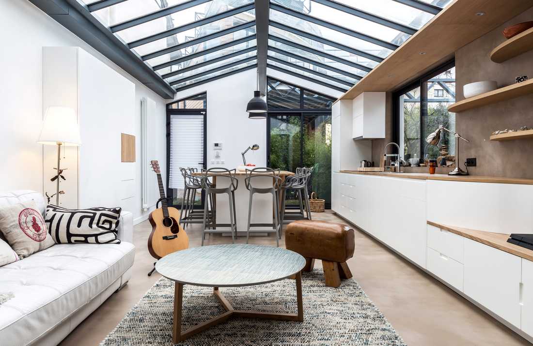 Restructuration total d'un loft au style industriel par un architecte d'intérieur à Paris