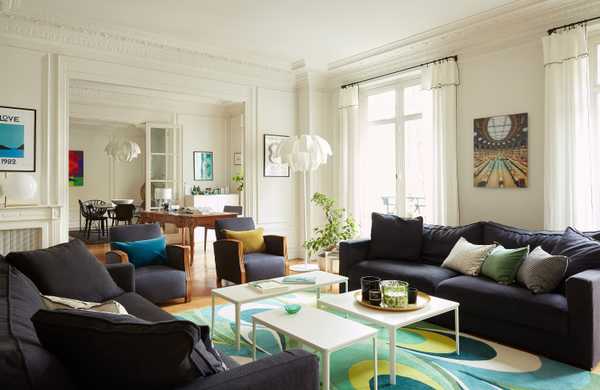 Réorganisation d’un appartement familial de 220m² par un architecte d'intérieur à Paris