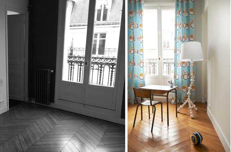 Aménagement d'un coin bureau dans un chambre de l'appartement 