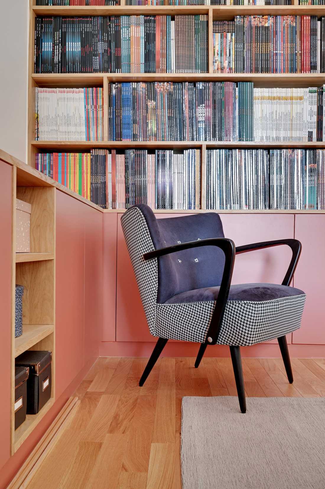 bibliotheque-rose-sur-mesure