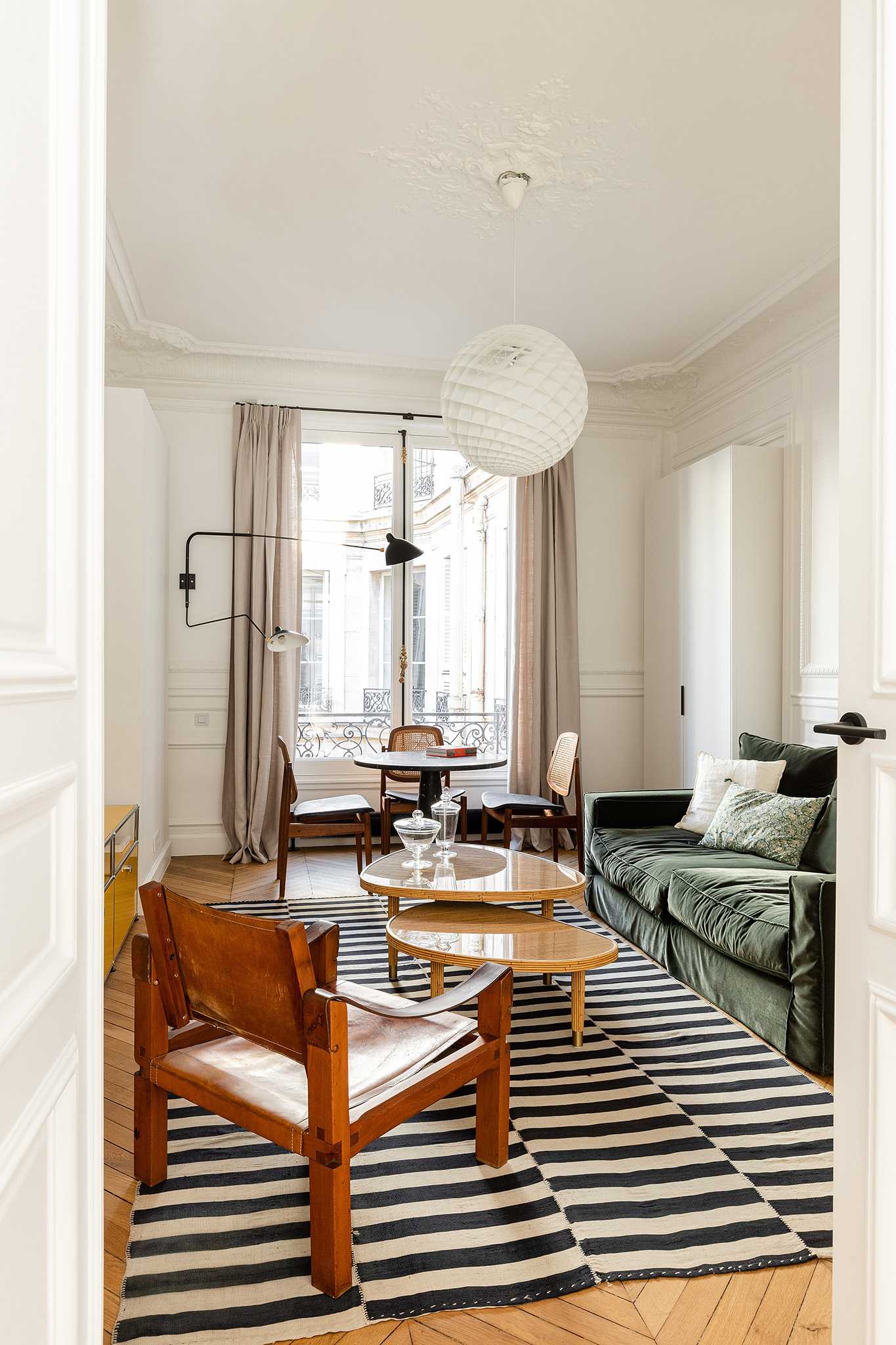 Aménagement d'un appartement familial haussmannien