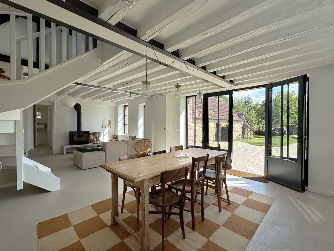 Rénovation d’une maison ancienne dans le Perche - restructuration du rez-de-chaussée